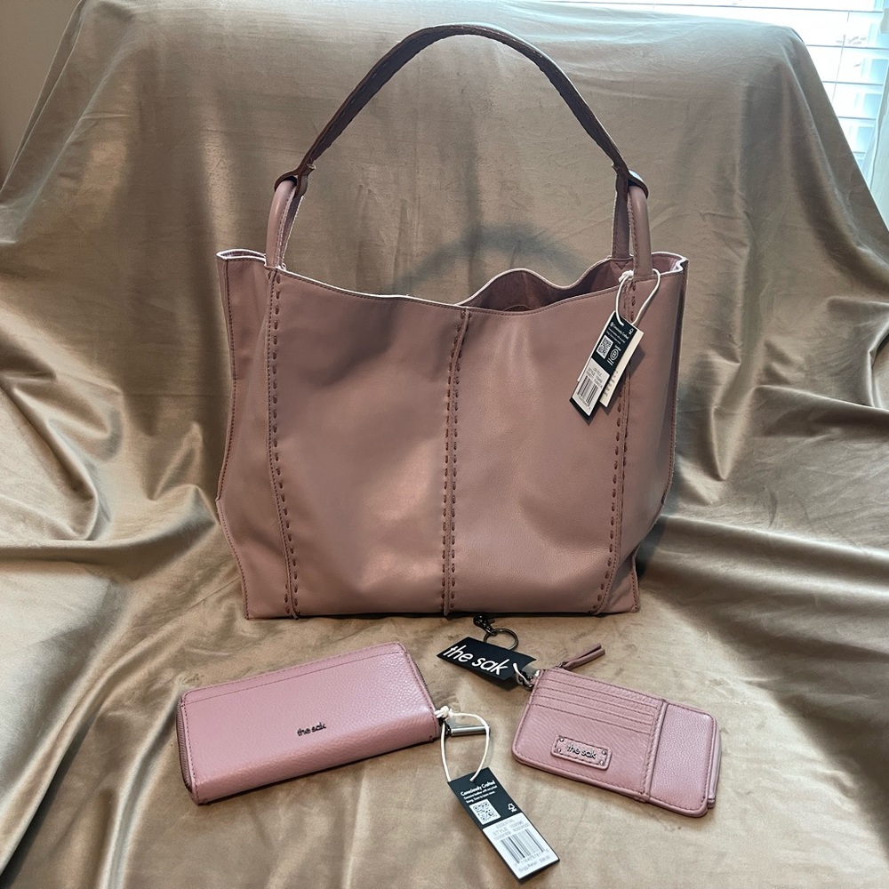The Sak Los Feliz handbag with card wallet and zip wallet